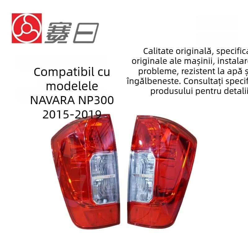 Far de spate pentru Nissan Navara NP300 D23 (2015-2019) – material PC, cu bec, compatibil cu 15-19 Navara NP300 D23