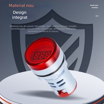 AD16-22DSV voltmetru circular cu tub digital, tip tensiune, cu lampă indicator