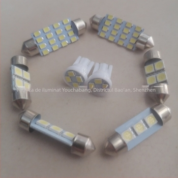 Set de lumini LED pentru mașină 14 bucăți | 12V | 1W | 6500K | IP67 | 320 lm