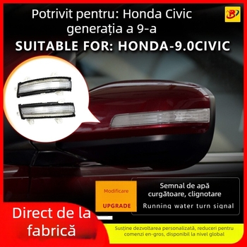 LED semnalizare oglindă retrovizoare pentru Honda Civic 9 Gen, 12V, 5W, durată de viață 87.600 ore, model ZSBQ202404291854