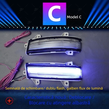 LED semnalizare oglindă retrovizoare pentru Honda Civic 9 Gen, 12V, 5W, durată de viață 87.600 ore, model ZSBQ202404291854