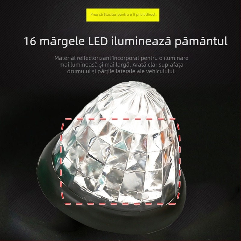 Lampa LED pentru spate a camioanelor, 12-24V, 5W, carcasă policarbonată