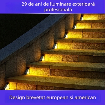 DS-W03 Lampa solară de grădină pentru trepte exterioare – LED, IP65, 0.5W, 1.2V, 6–12 h
