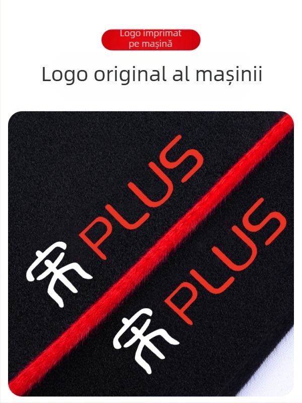 Covoraș pentru consola centrală cu protecție solară, BYD Song Plus DMI Mi versiune, poliester