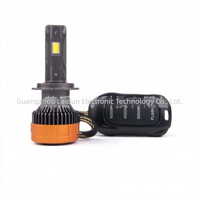 Faro LED tri-color controlat de la distanță - 65W, 12V, 10800 lm, IP68, durată 50000h