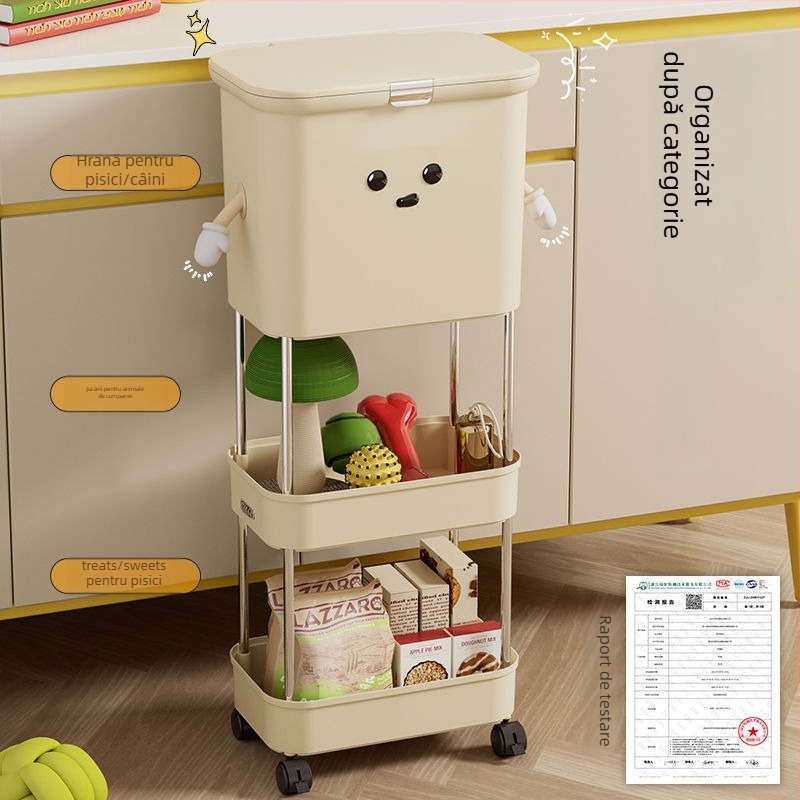 Container pentru depozitarea hranei de pisică, sigilat, rezistent la umiditate, design vacuum, material PP; Brand Unique; Capacitate: Alte; Import: Nu; IP: Nu