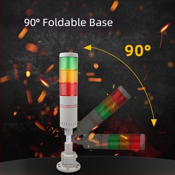 Lumină LED de avertizare pentru utilaje, turn cu indicator multiplu, 24V, EXZS60DH