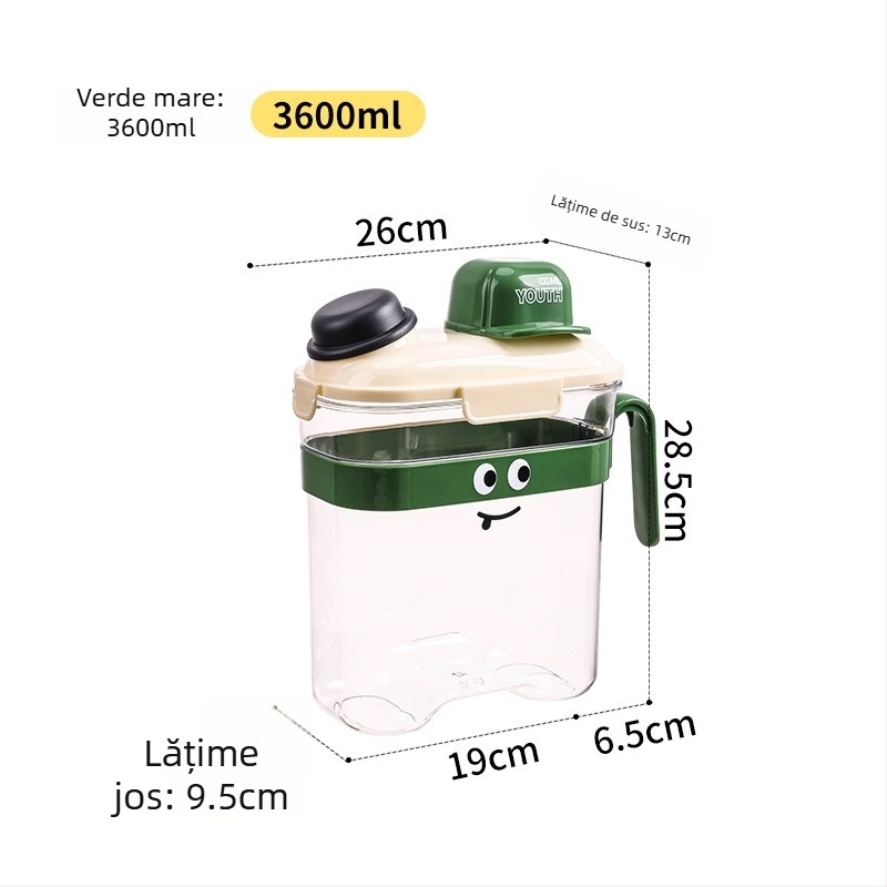 Harry PP recipient sigilat pentru depozitare hrană animale — container rezistent la umezeală pentru hrană de câine și pisică, 2800–3600 ml