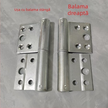 Balama pentru ușă în formă H, din fier, în formă de steag, axă îngroșată, detașabilă