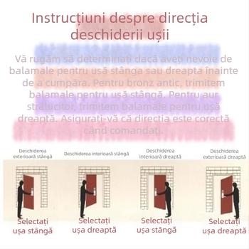 Balama pentru ușă în formă H, din fier, în formă de steag, axă îngroșată, detașabilă