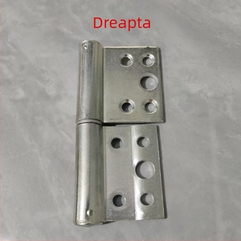 Balama pentru ușă în formă H, din fier, în formă de steag, axă îngroșată, detașabilă