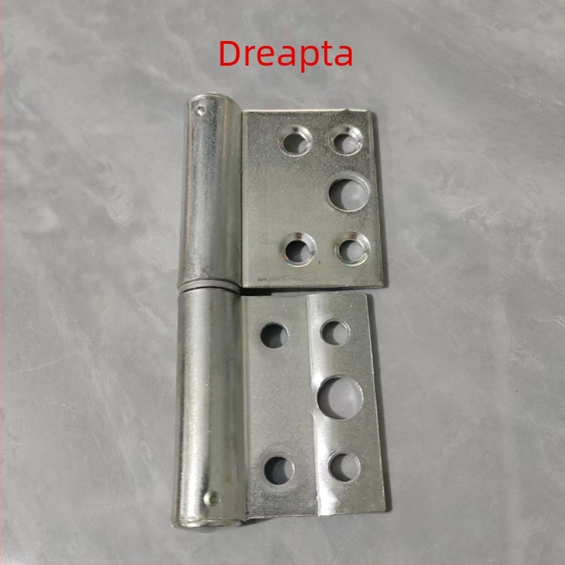 Balama pentru ușă în formă H, din fier, în formă de steag, axă îngroșată, detașabilă