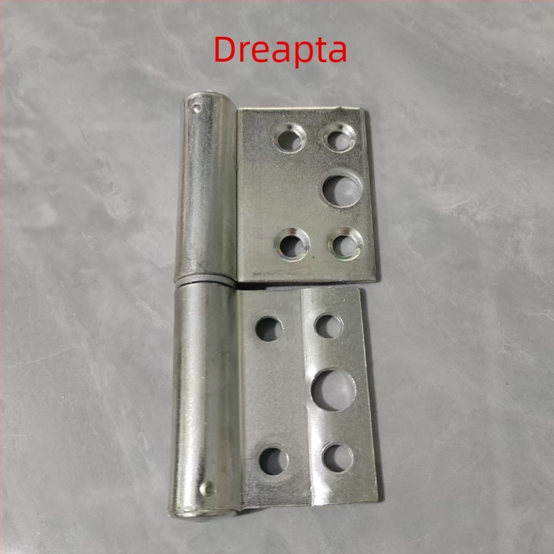 Balama pentru ușă în formă H, din fier, în formă de steag, axă îngroșată, detașabilă