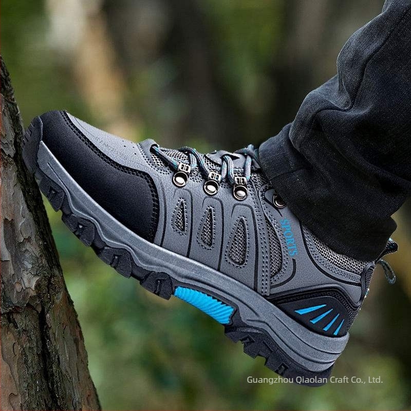 Ghete de drumeție pentru bărbați — antiderapante, rezistente la uzură, cu creștere internă a înălțimii, partea superioară din plasă, toamnă/iarnă