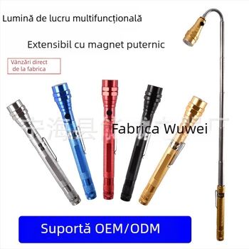 Lanternă de mână T91 cu atașament magnetic, 4.5V, 0.5W, 50 lm, baterie LR44