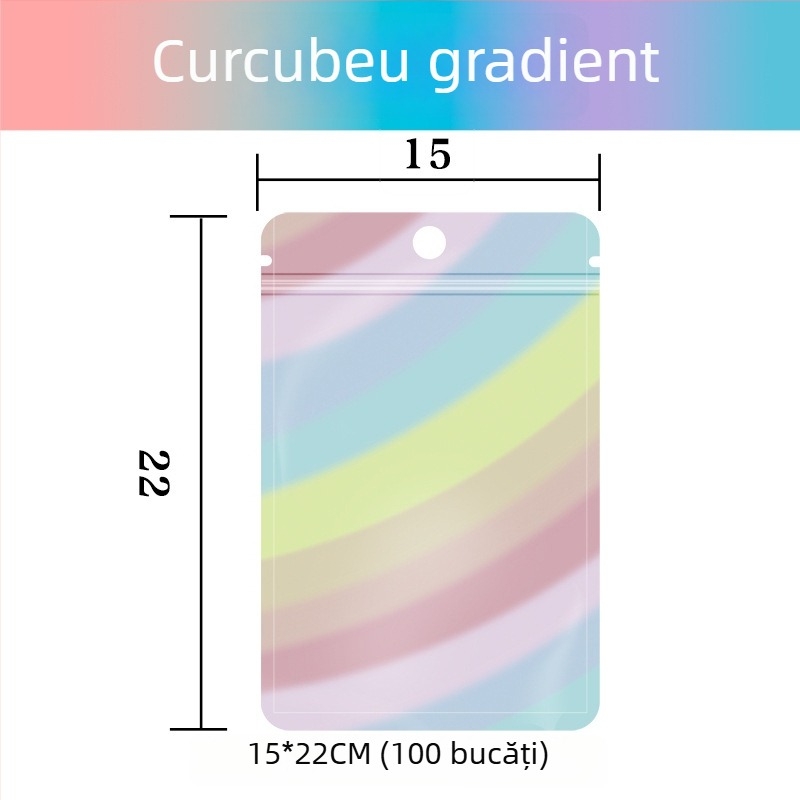 Sac cu închidere etanșă tip ZIP, din PET compozit aluminizat, personalizabil pentru surprize mini, lungimea sigilării 10–30 cm