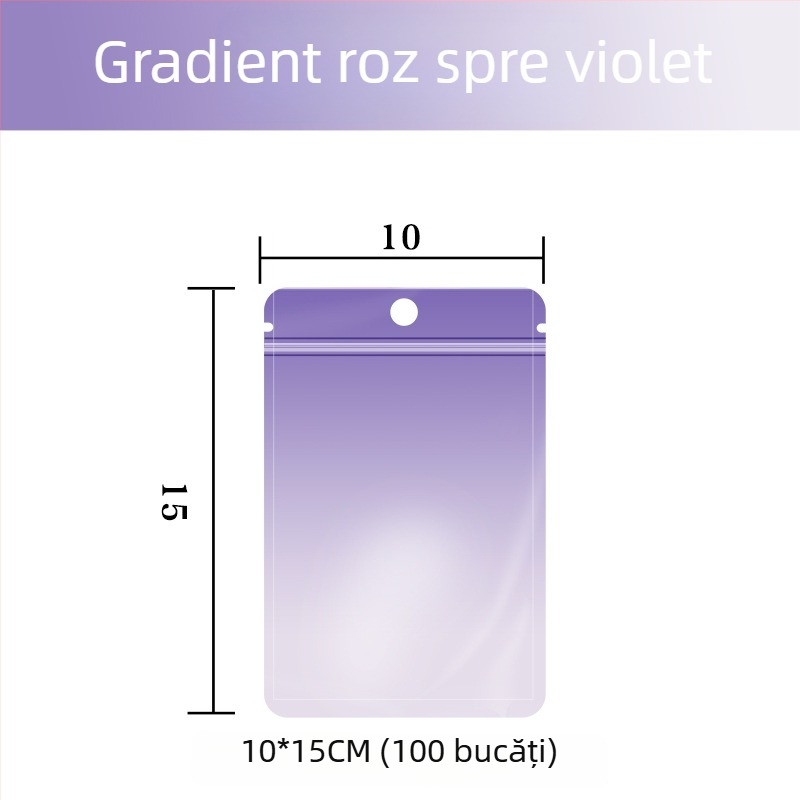 Sac cu închidere etanșă tip ZIP, din PET compozit aluminizat, personalizabil pentru surprize mini, lungimea sigilării 10–30 cm