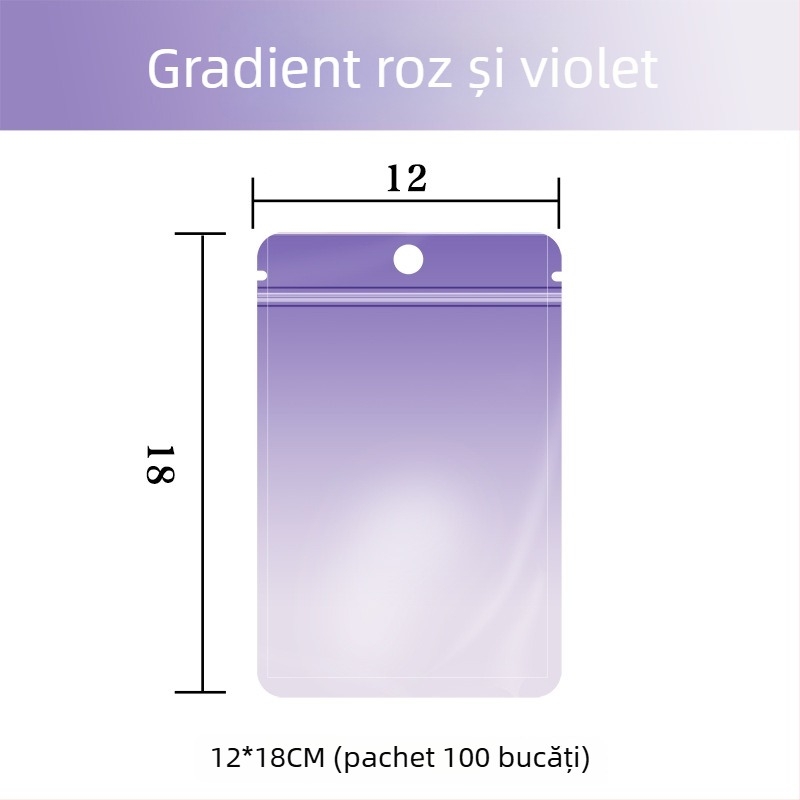Sac cu închidere etanșă tip ZIP, din PET compozit aluminizat, personalizabil pentru surprize mini, lungimea sigilării 10–30 cm