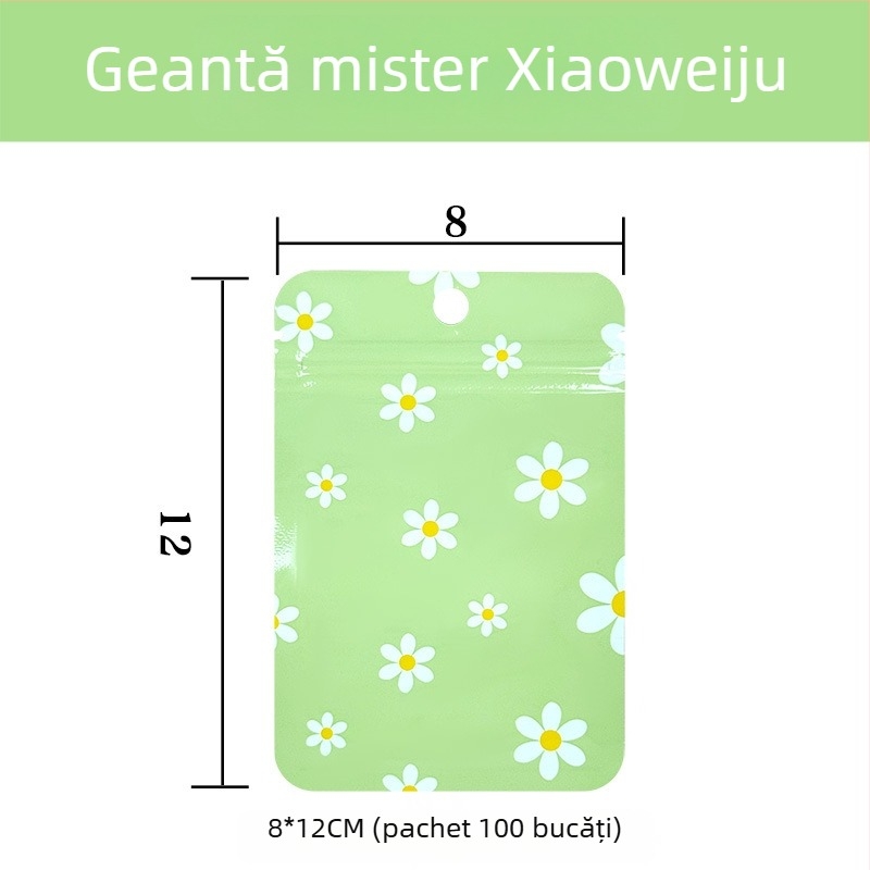 Sac cu închidere etanșă tip ZIP, din PET compozit aluminizat, personalizabil pentru surprize mini, lungimea sigilării 10–30 cm