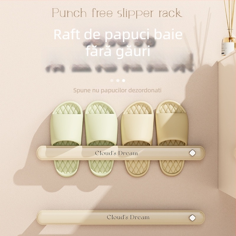 Suport montat pe perete pentru prosoape și papuci – plastic, montaj fără găuri, marcă Xingyang, ambalaj 160/120