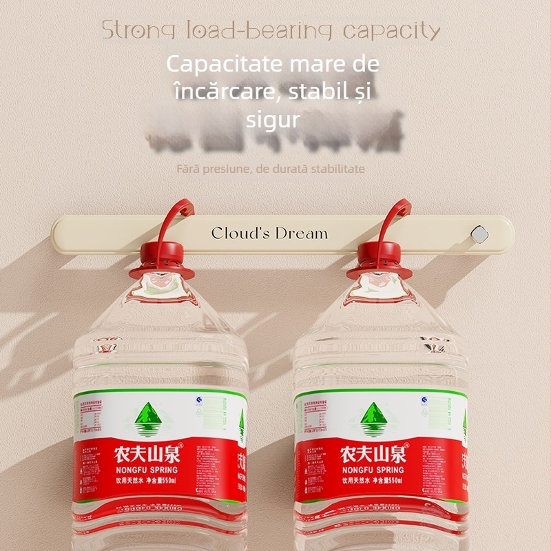 Suport montat pe perete pentru prosoape și papuci – plastic, montaj fără găuri, marcă Xingyang, ambalaj 160/120