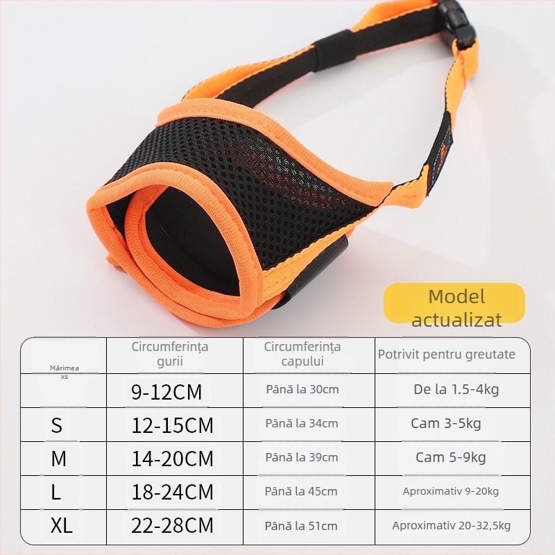 Botniță de câine cu protecție împotriva mușcăturilor, lătratului și a mestecării; material: Altul; cutie: ls168000941; IP autorizare: Nu