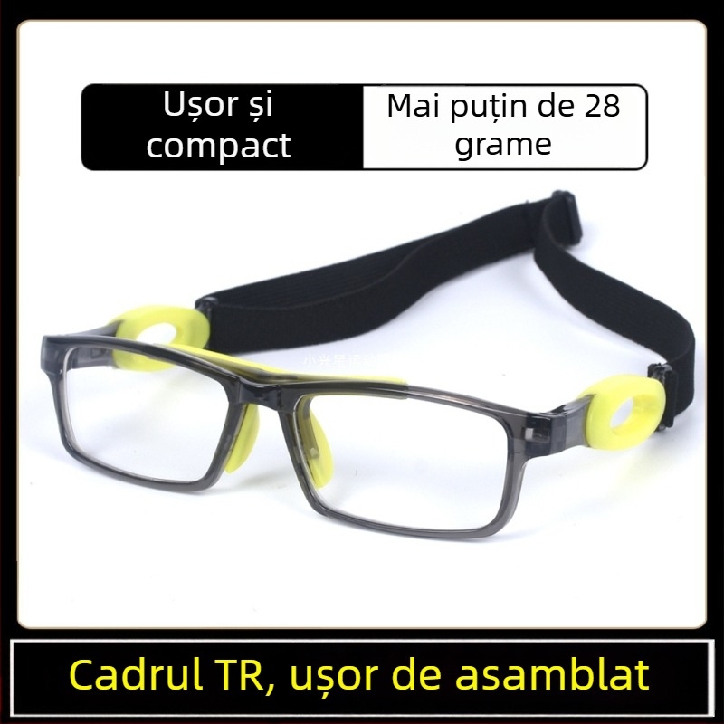 Ochelari sport Modelul 050, material TR, ramă completă, ochelari de protecție pentru baschet, fotbal și alergare, unisex, lentile înlocuibile pentru miopie