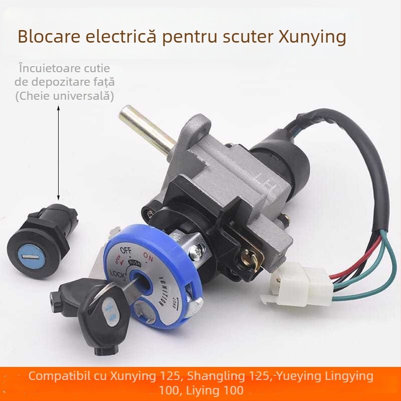 Încuietoare pentru scuter Swift Eagle 125 – limbă din oțel inoxidabil, protecție anti-furt, design lung, Mogelon