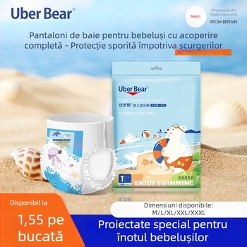 Pantaloni de înot pentru bebeluși, cu șiret - 80 buc./pachet, durată de valabilitate 3 ani, potriviți pentru 0-3 ani