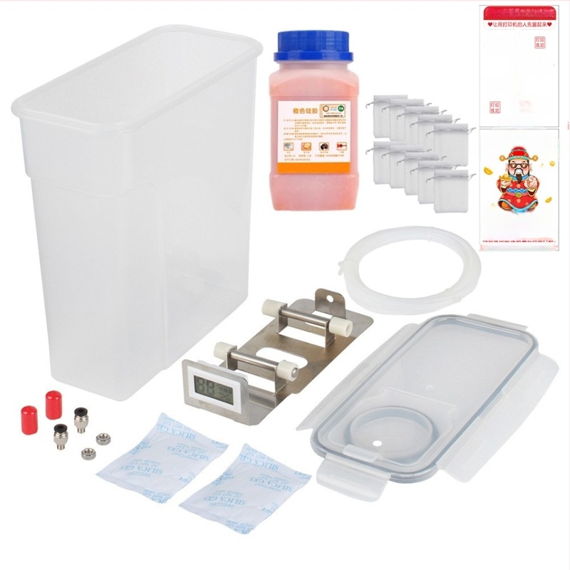 Cutie de uscare pentru consumabilele de imprimare 3D — protecție la praf și umiditate, depozitare etanșă, construcție din plastic, marcă 3ds way