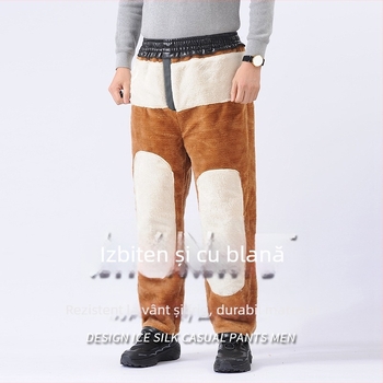 Pantaloni din piele PU cu căptușeală PVC, groși, talie înaltă, croială dreaptă, Iarnă 2025