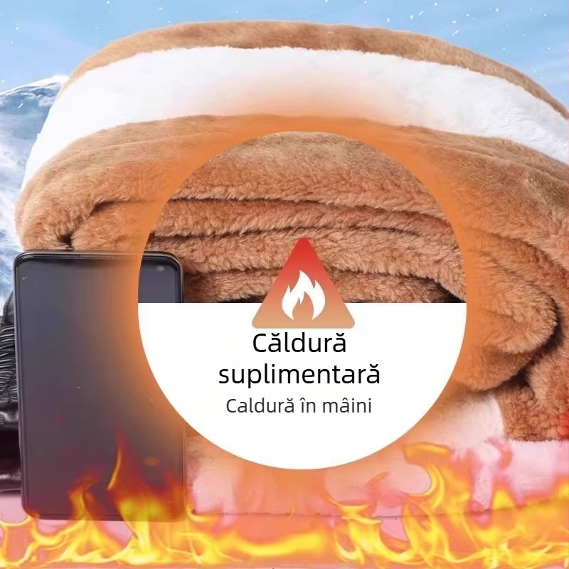 Pantaloni din piele PU pentru motocicletă, căptuțiți cu fleece, rezistenți la vânt și apă, talie înaltă, croială dreaptă