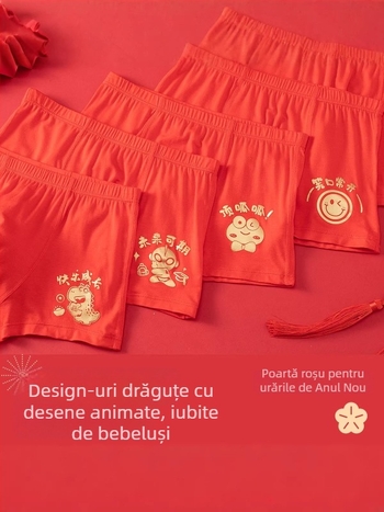 Chiloți pentru copii din Modal, 95% Modal, talie medie, fără cusături, vârsta 3–8 ani