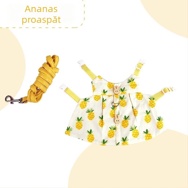 Îmbrăcăminte pentru iepuri și lesă – stil desen animat, bumbac, Radish Valley, universala