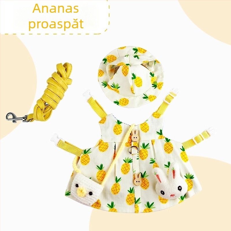 Îmbrăcăminte pentru iepuri și lesă – stil desen animat, bumbac, Radish Valley, universala