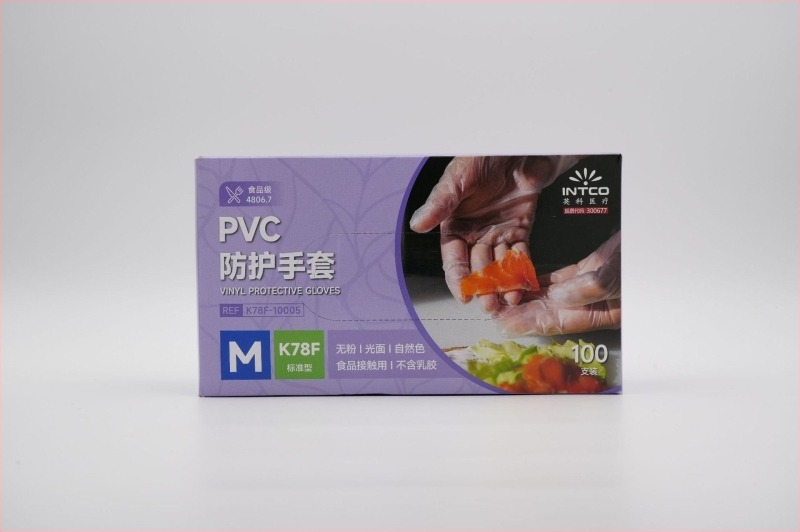 Mănuși din PVC de unică folosință, groase, pentru alimente, bucătărie, catering, cofetărie și curățenie, 100 bucăți