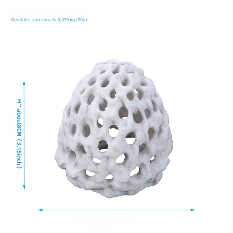 Cuib plastic pentru creveți în acvariu – piatră coral fals imprimată 3D, decor pentru acvariu, cu multe găuri, origine Shandong