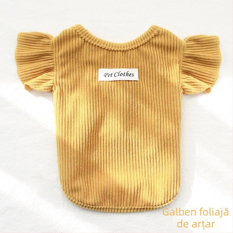 Balun Pet Vest tricotat pentru câini – Stil casual, Material din pânză, Potrivire universală, Primăvară-Vară