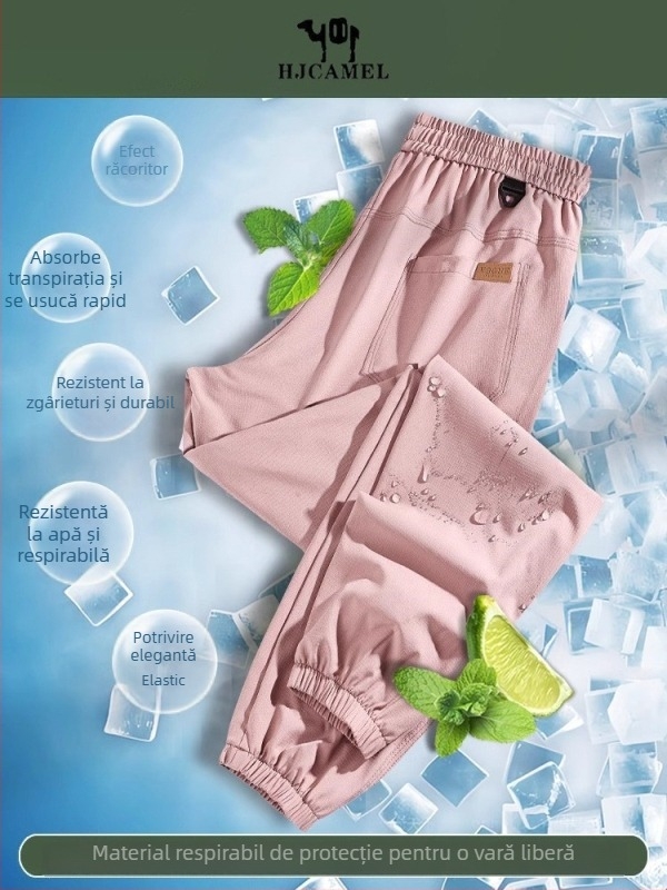 Pantaloni de lucru unisex pentru drumeții și camping, poliester, anti-vânt, primăvară/toamnă