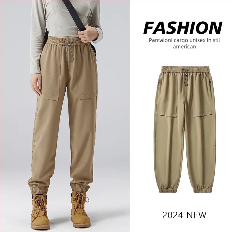 Pantaloni de lucru unisex pentru drumeții și camping, poliester, anti-vânt, primăvară/toamnă