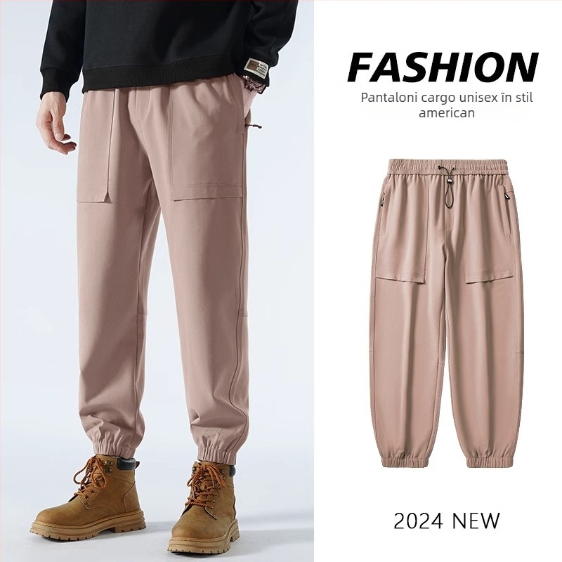 Pantaloni de lucru unisex pentru drumeții și camping, poliester, anti-vânt, primăvară/toamnă