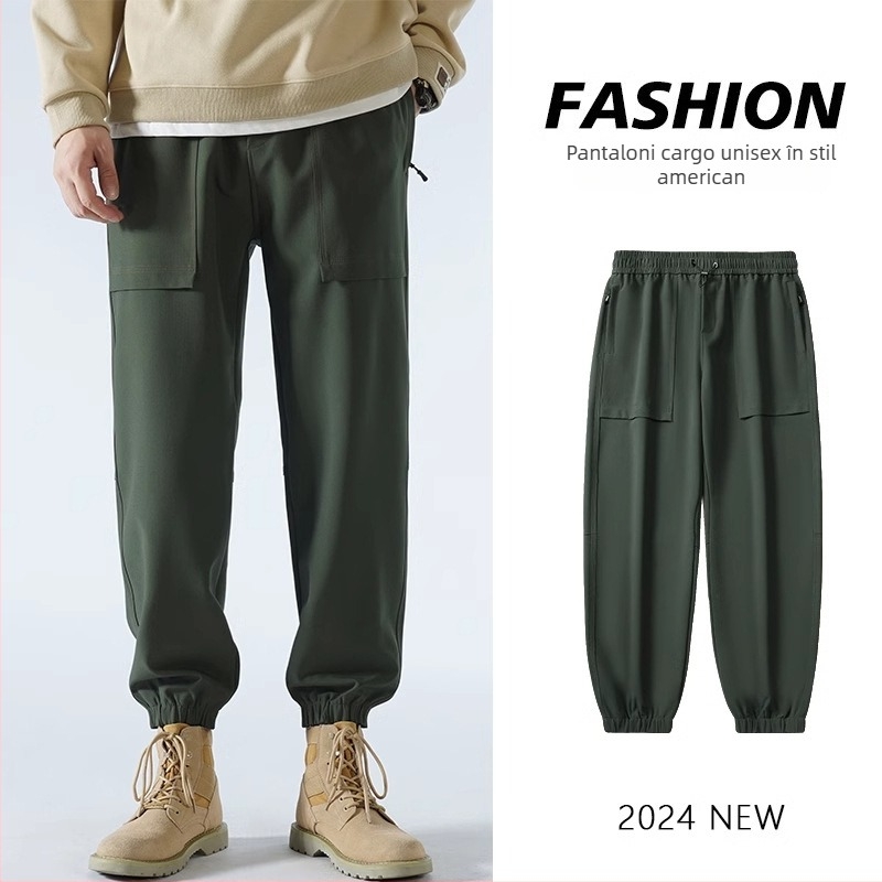 Pantaloni de lucru unisex pentru drumeții și camping, poliester, anti-vânt, primăvară/toamnă