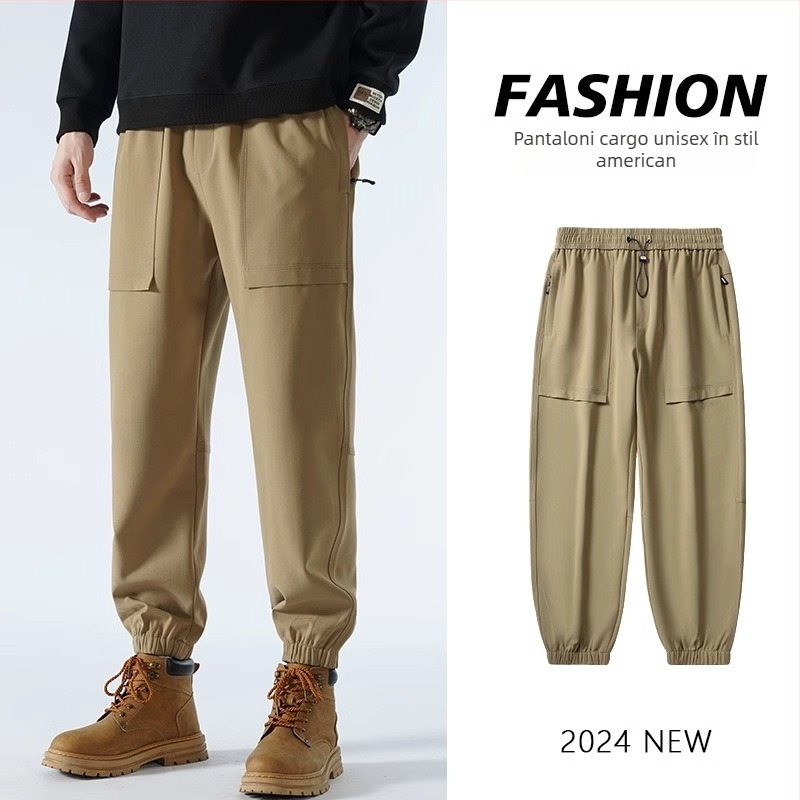 Pantaloni de lucru unisex pentru drumeții și camping, poliester, anti-vânt, primăvară/toamnă