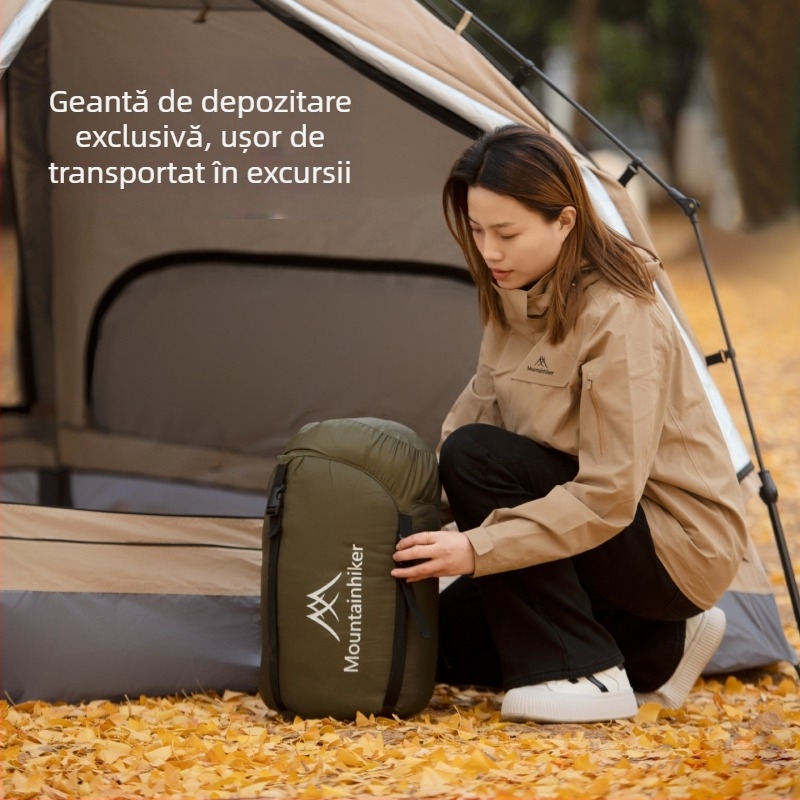 Shanzhike sac de dormit de tip mumie pentru camping în aer liber — izolație caldă, multifuncțional