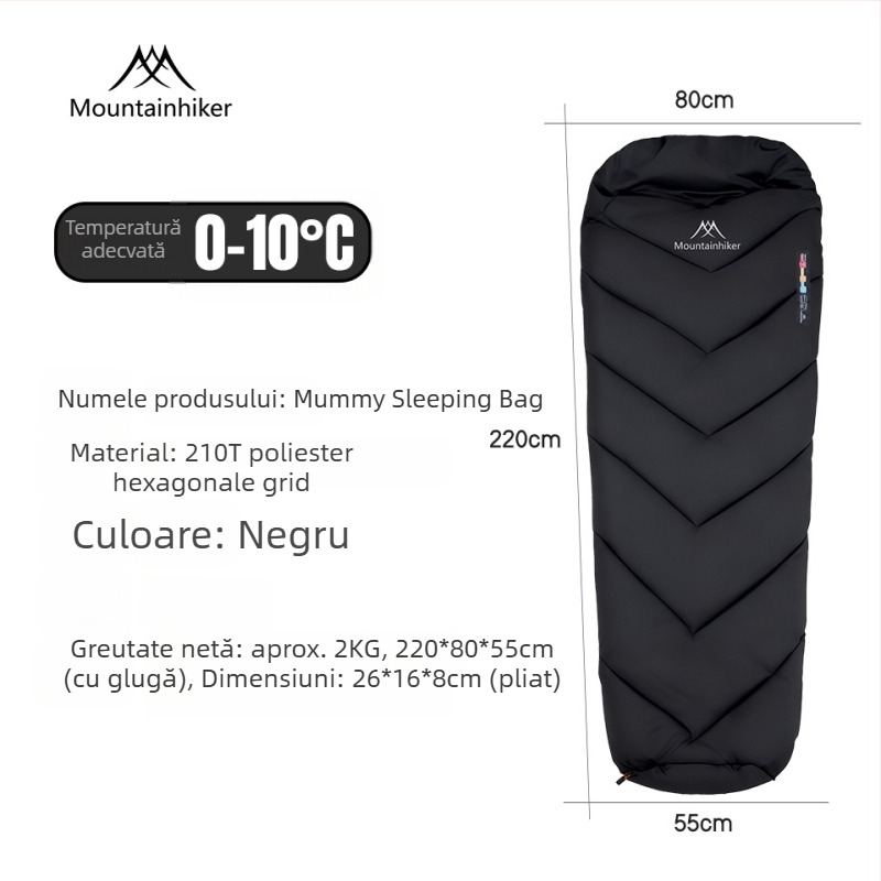 Shanzhike Sac de dormit ușor tip mumie SZK1365