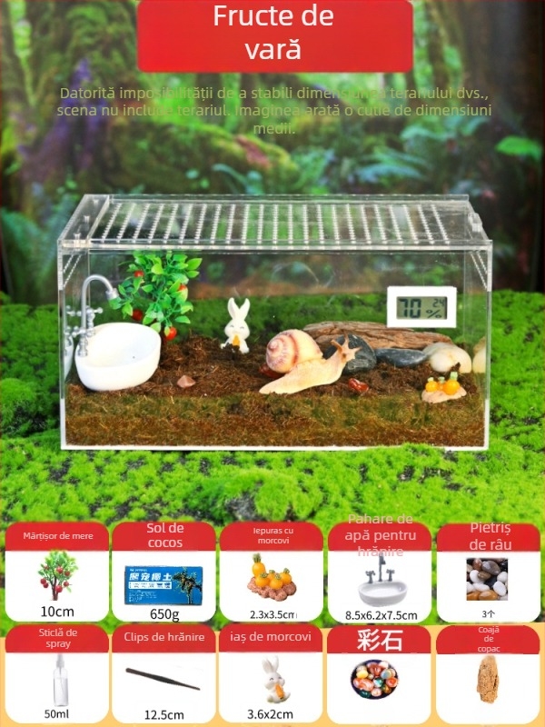 Habitat din plastic pentru animale mici, cu izolație transparentă groasă — cutie de creștere