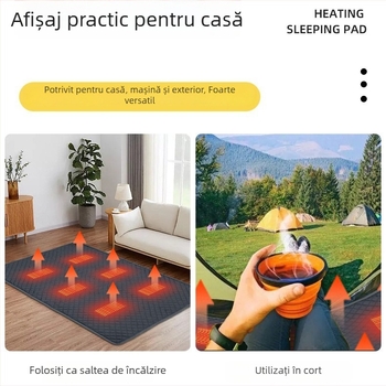 Well Fruit Saltea de dormit cu încălzire USB pentru două persoane FRD707 – Covoraș exterior impermeabil