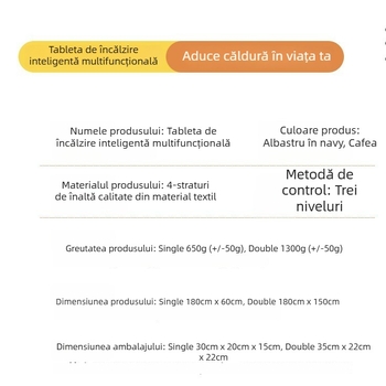 Well Fruit Saltea de dormit cu încălzire USB pentru două persoane FRD707 – Covoraș exterior impermeabil