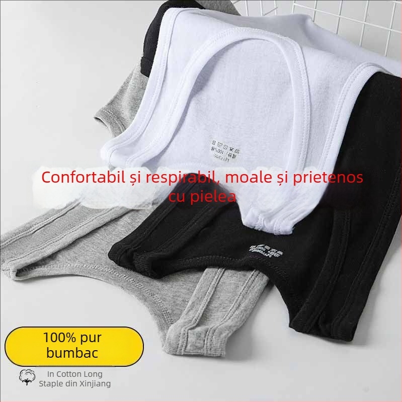 Vesta din bumbac pentru bărbați, 90–95% bumbac, guler rotund, grosimea țesăturii 181–200 g/m²