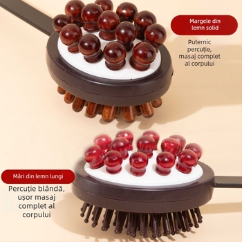 Cioc masaj manual cu două fețe pentru sănătate și fitness; corp din plastic, 210 g, design de tip familie, personalizabil